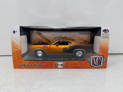 M2 Machines 1971 Plymouth HEMI Cuda Detroit Muscle 1:24 Diecast