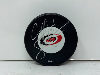 Corey Stillman Carolina Hurricanes Signed NHL Autograph Puck Silver Auto