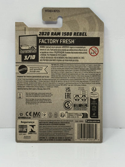 Hot Wheels Factory Fresh 2020 Ram 1500 Rebel 1:64 Diecast