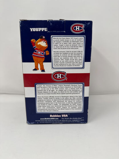 Bobbles USA NHL Montreal Canadiens Montreal Expos Youppi! Mascot Bobblehead