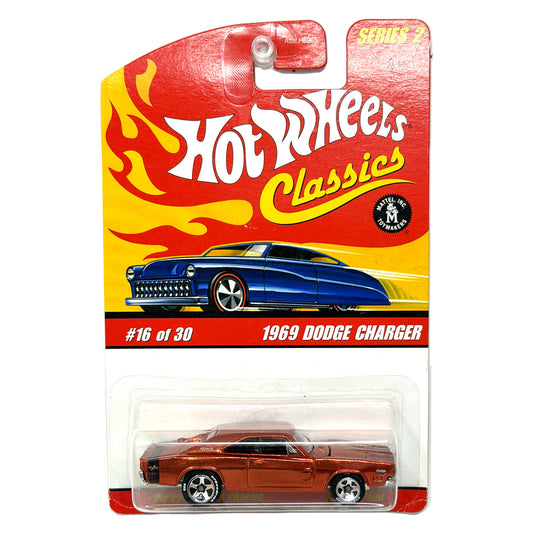 Hot Wheels Classics Series 2 1969 Dodge Charger 1:64 Diecast Orange V2