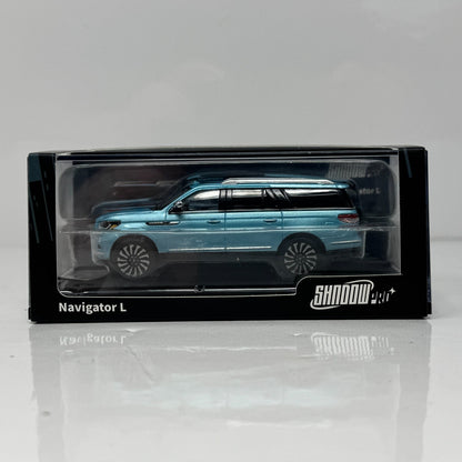 Shadow Pro Lincoln Navigator L Blue 1:64 Diecast