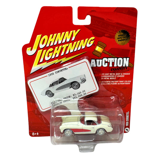 Johnny Lightning Auction Insanity 1956 Chevrolet Corvette 1:64 Diecast