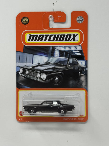 Matchbox 1962 Plymouth Savoy 1:64 Diecast Black