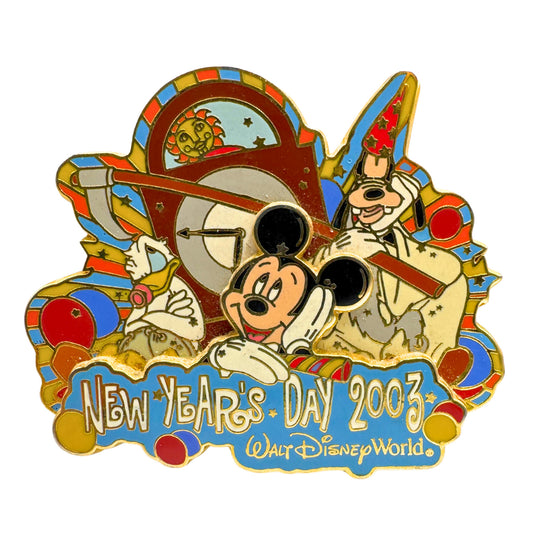 WDW Disney Mickey, Donald & Goofy New Years Day 2003 Trading Pin DC1S5 LE 5000