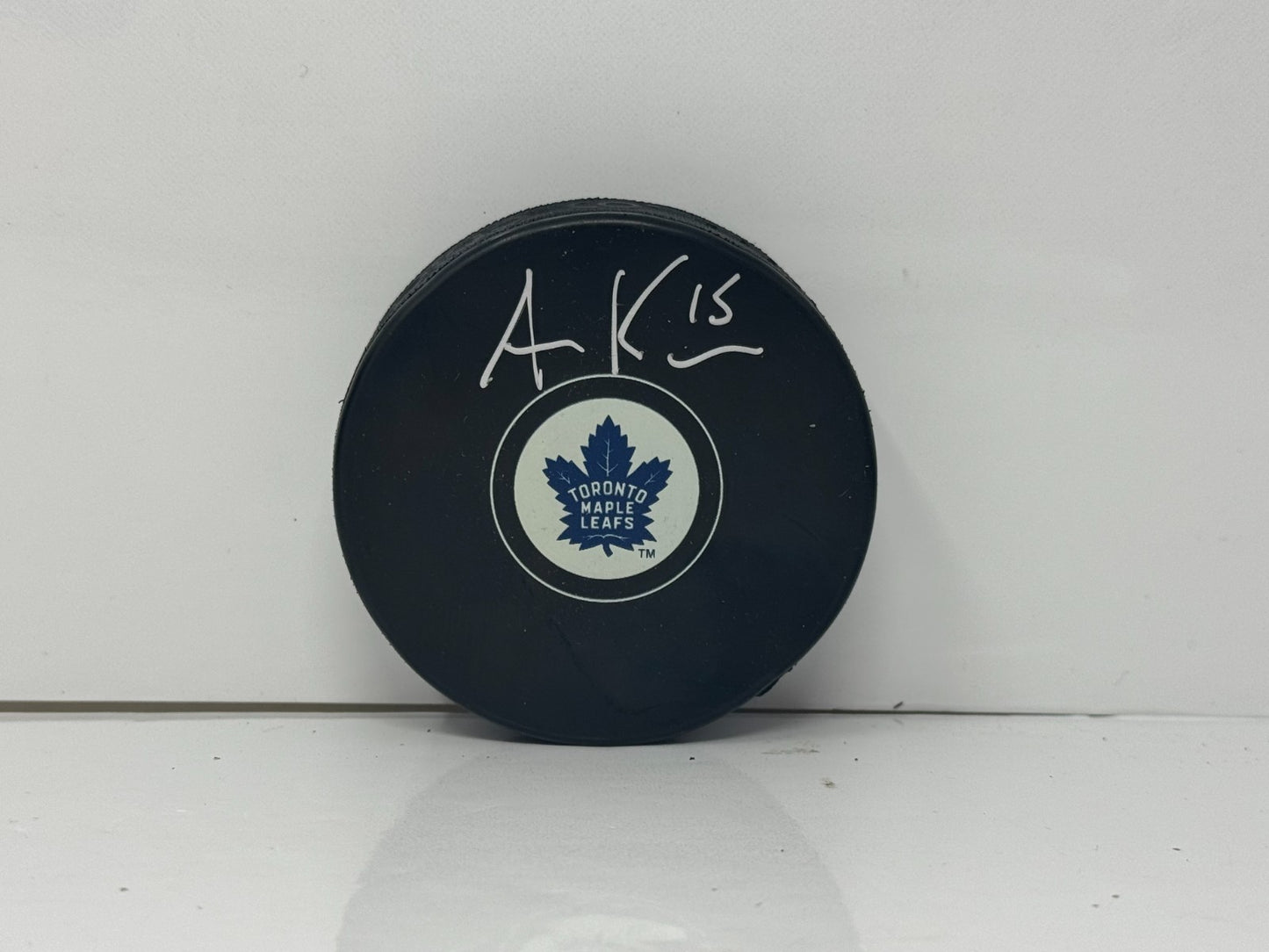 Alexander Kerfoot Toronto Maple Leafs Signed NHL Autograph Puck Silver Auto