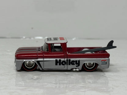 Hot Wheels Slick Rides Custom 1962 Chevy Pickup Holley Real Riders 1:64 Diecast
