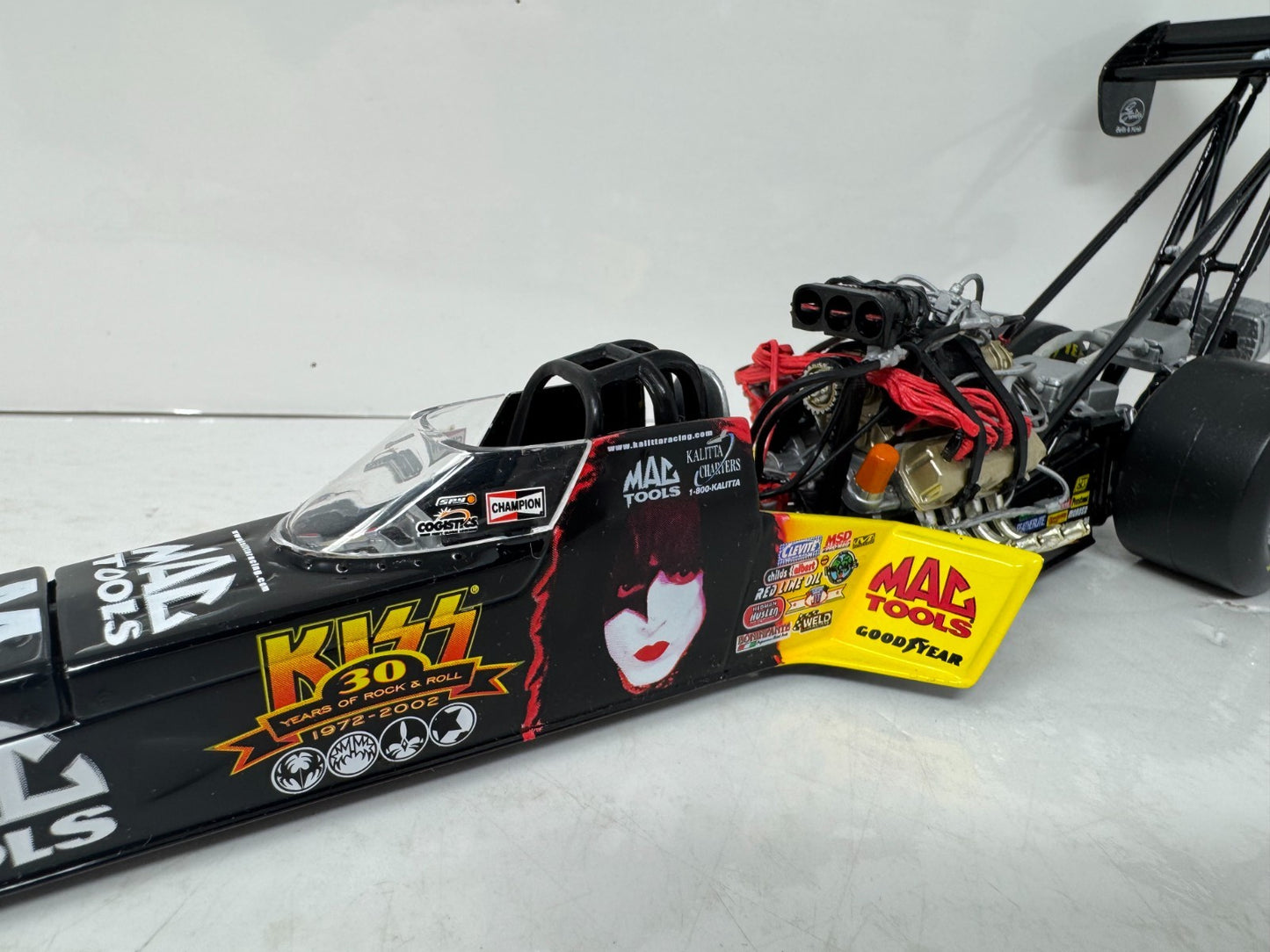 Action NHRA Doug Kalitta Kiss 30th Anniversary Top Fuel Dragster 1:24 Diecast