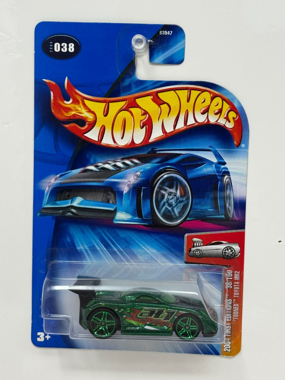 Hot Wheels First Editions Tooned Toyota MR2 1:64 Diecast Green