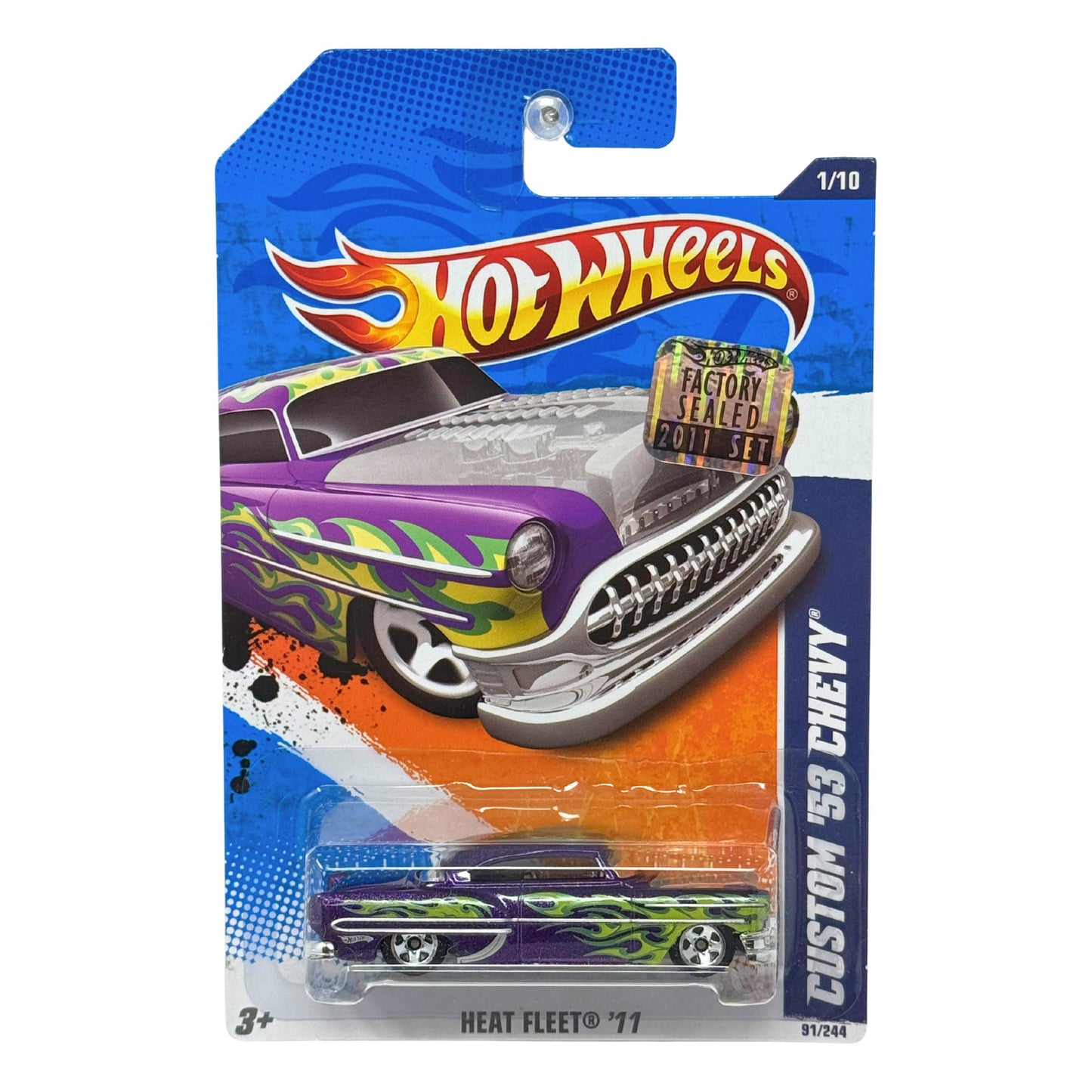 Hot Wheels Heat Fleet ’11 1953 Custom Chevy 1:64 Diecast Factory Sealed
