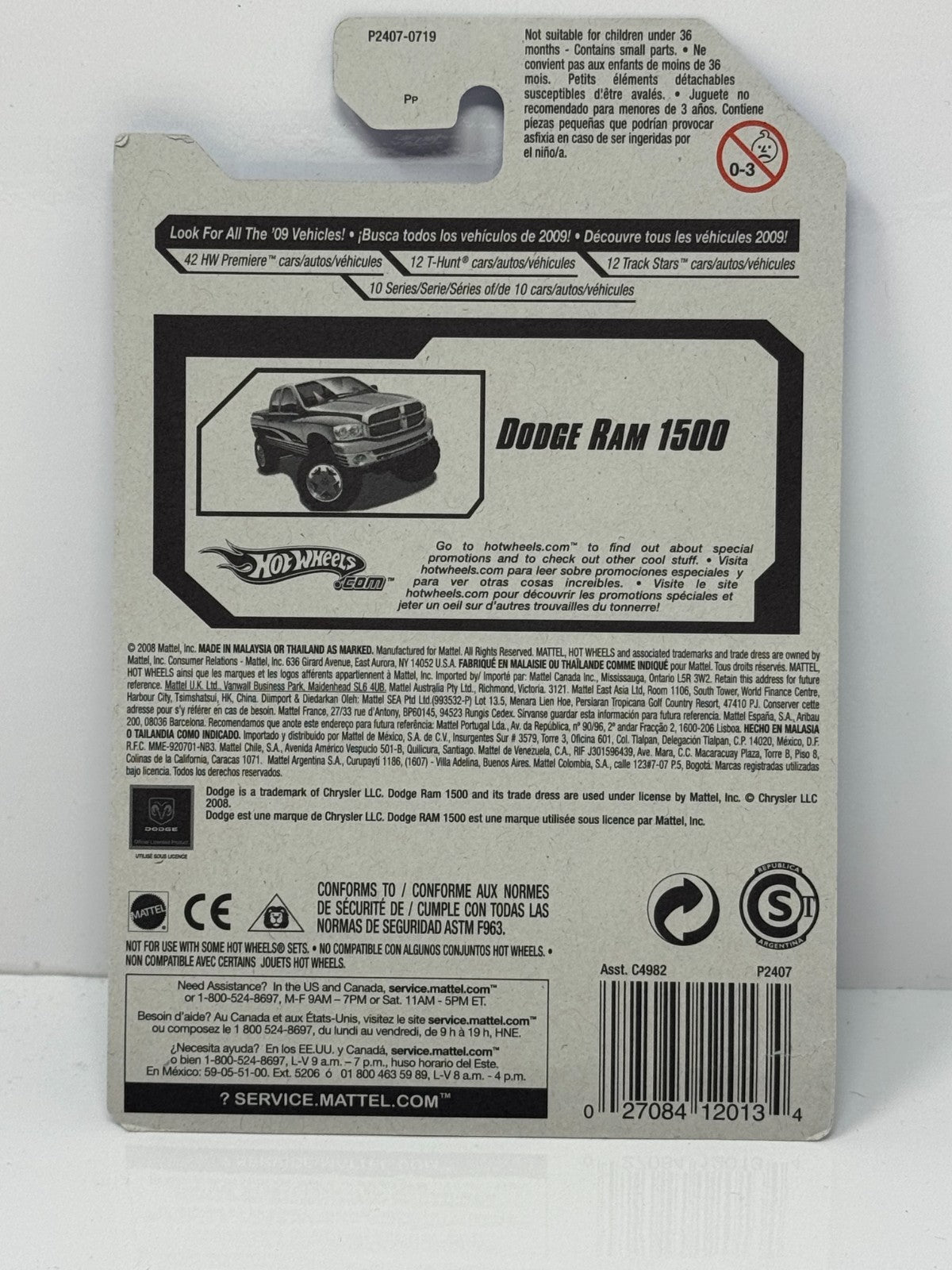 Hot Wheels Special Features Dodge Ram 1500 1:64 Diecast V2
