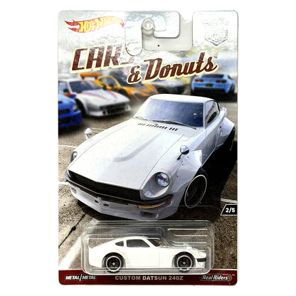 Hot Wheels Cars & Donuts Custom Datsun 240Z 1:64 Diecast Real Riders