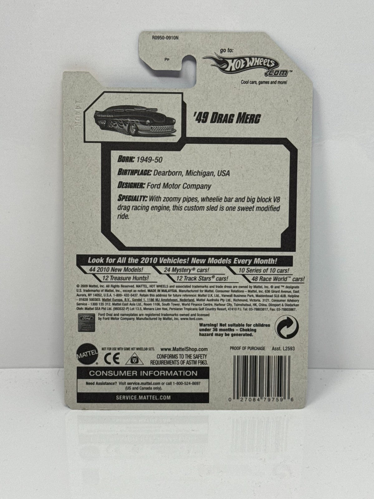 Hot Wheels New Models 1949 Drag Merc 1:64 Diecast Factory Sealed