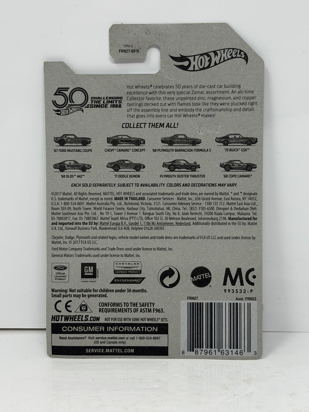Hot Wheels ZAMAC 50th Anniversary 1970 Buick GSX 1:64 Diecast