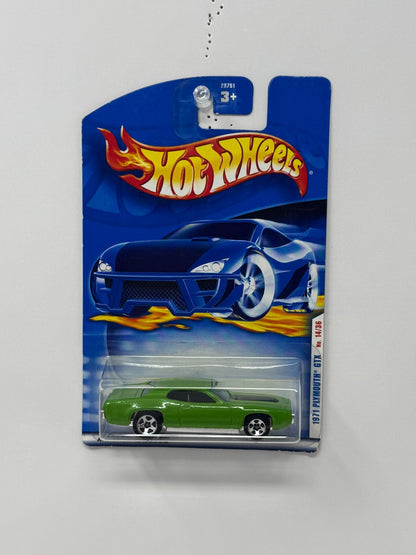 Hot Wheels 1971 Plymouth GTX 1:64 Diecast Green