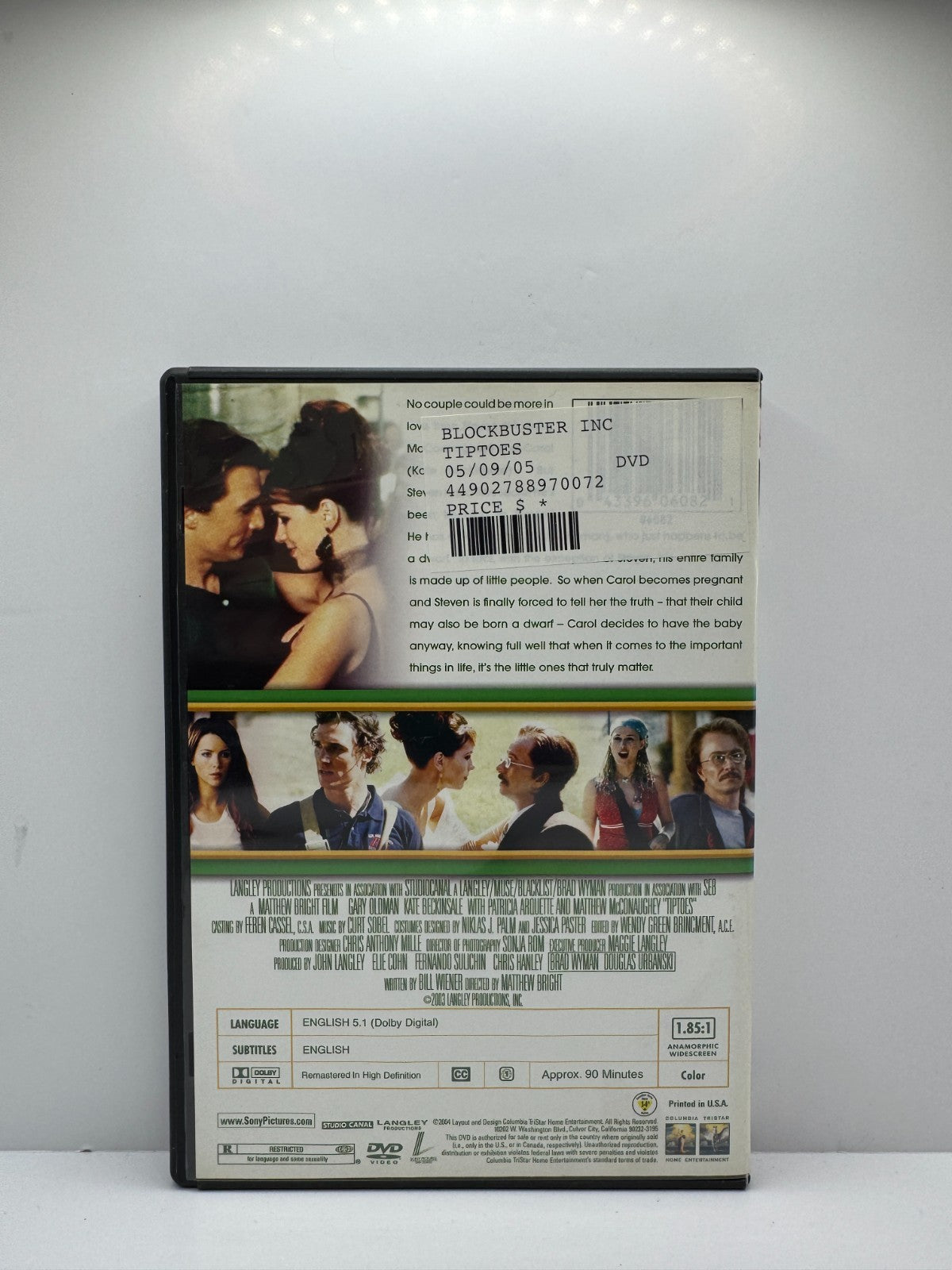 Tiptoes (DVD) Matthew McConaughey Comedy