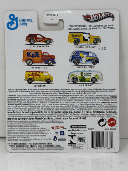 Hot Wheels General Mills Cheerios Custom 1952 Chevy 1:64 Diecast Real Riders