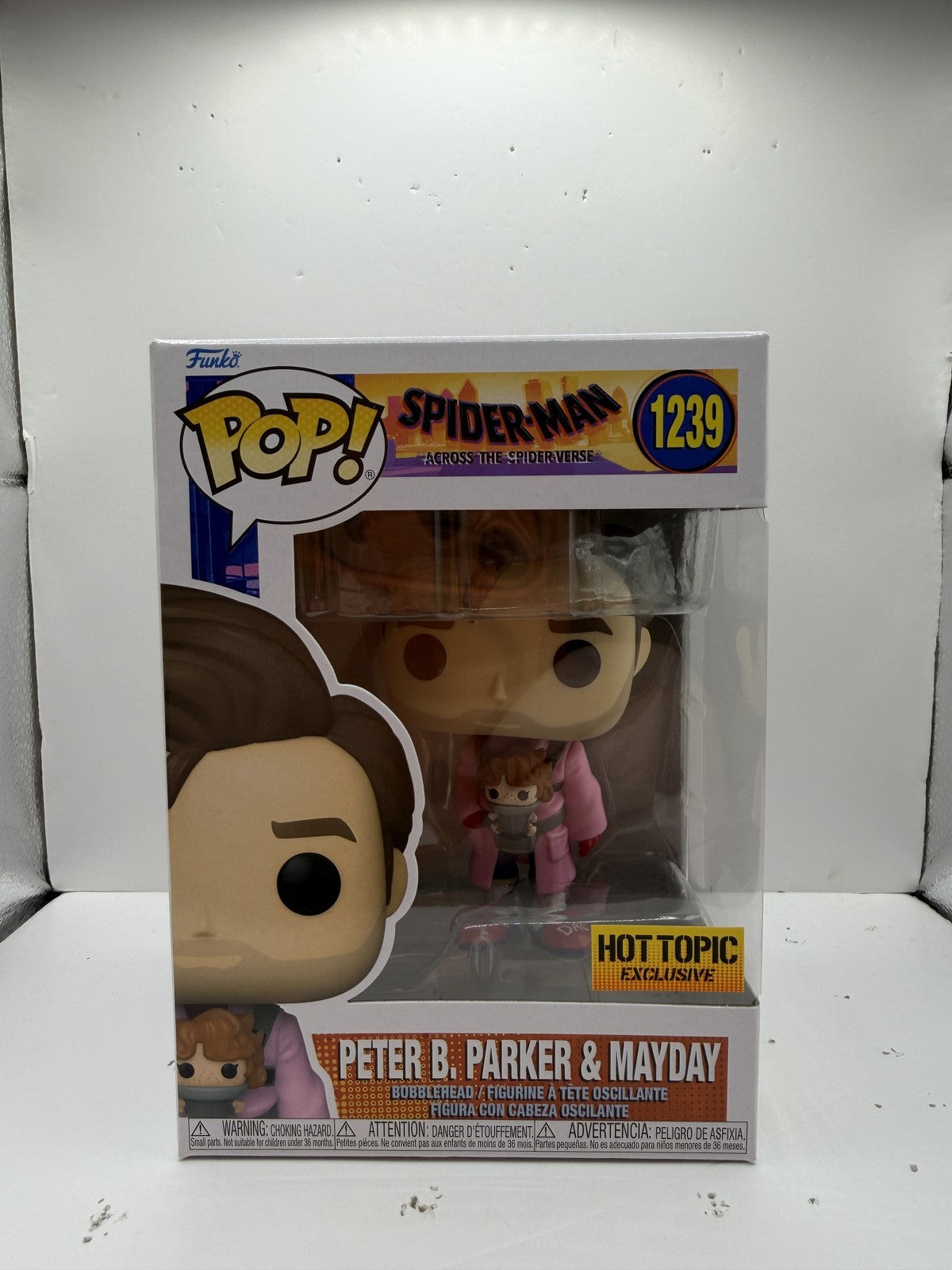 Funko Pop! Spider-Man #1239 Peter B. Parker & Mayday Hot Topic Bobblehead