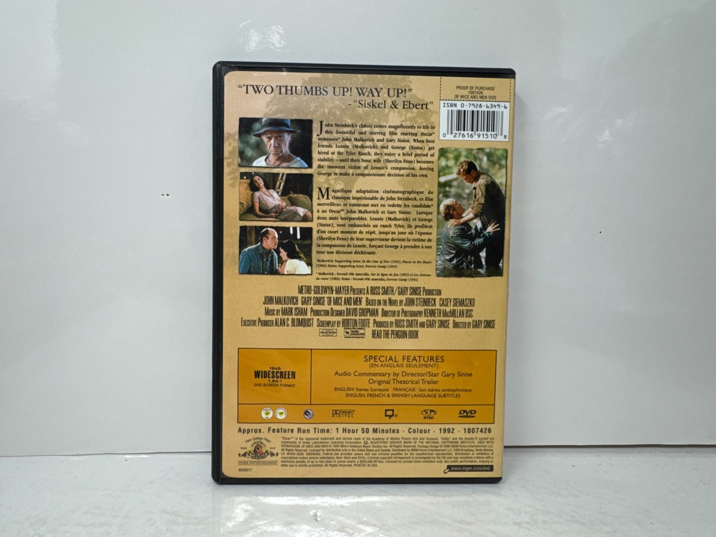 Of Mice and Men (DVD) Drama Good Condition!!!