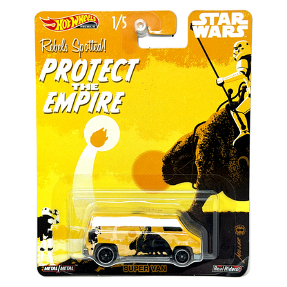 Hot Wheels Premium Star Wars Super Van 1:64 Diecast Real Riders