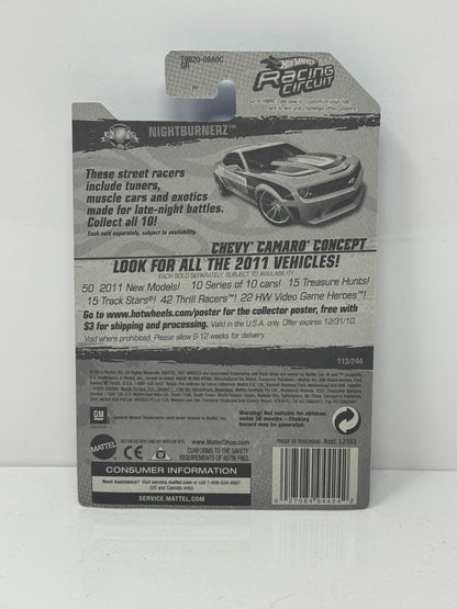 Hot Wheels Nightburnerz Chevy Camaro Concept 1:64 Diecast Factory Sealed Teal
