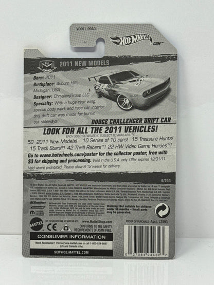 Hot Wheels 2011 New Models Dodge Challenger Drift Car 164 Diecast Factory Sealed