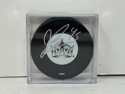 Jonathan Bernier Los Angeles Kings Signed NHL Autograph Puck Silver Auto