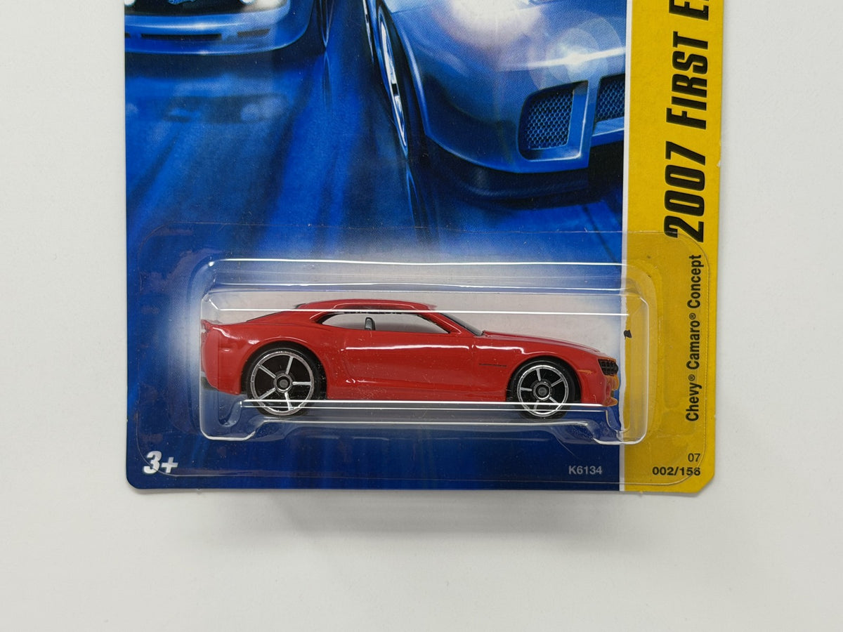 Hot Wheels 2007 First Editions Chevrolet Camaro Concept 1:64 Diecast Red V2