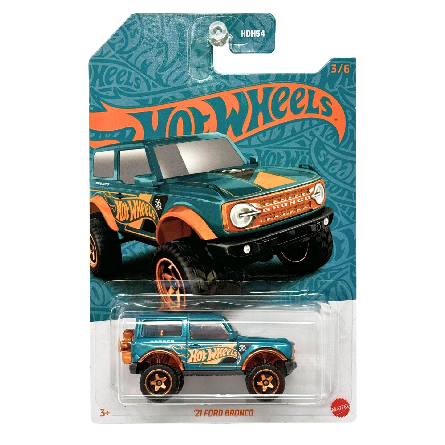 Hot Wheels Pearl and Chrome 2021 Ford Bronco 1:64 Diecast
