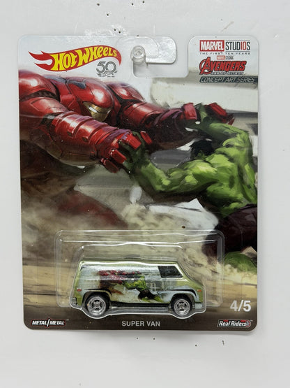 Hot Wheels Marvel Avengers Super Van 1:64 Diecast Real Riders