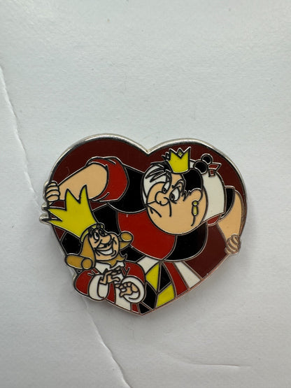 Disney Villains & Sidekicks Queen and King of Hearts Booster Trading Pin DC1S14