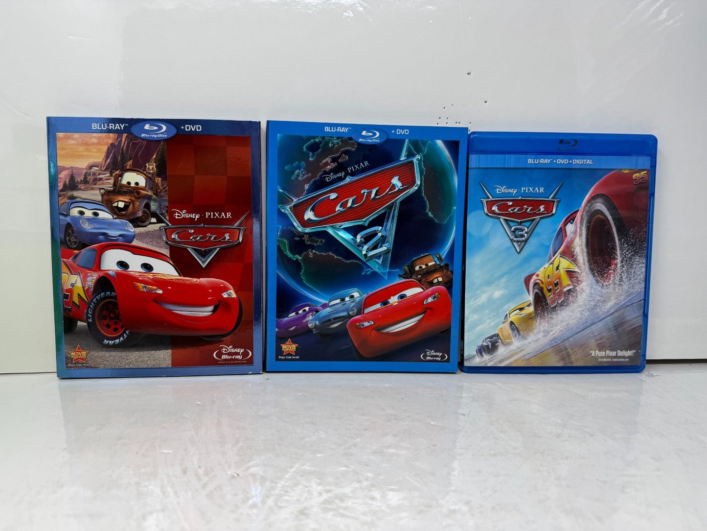 Cars (Blu-ray) Disney Pixar Cars 1-3 Complete Movie Collection Set