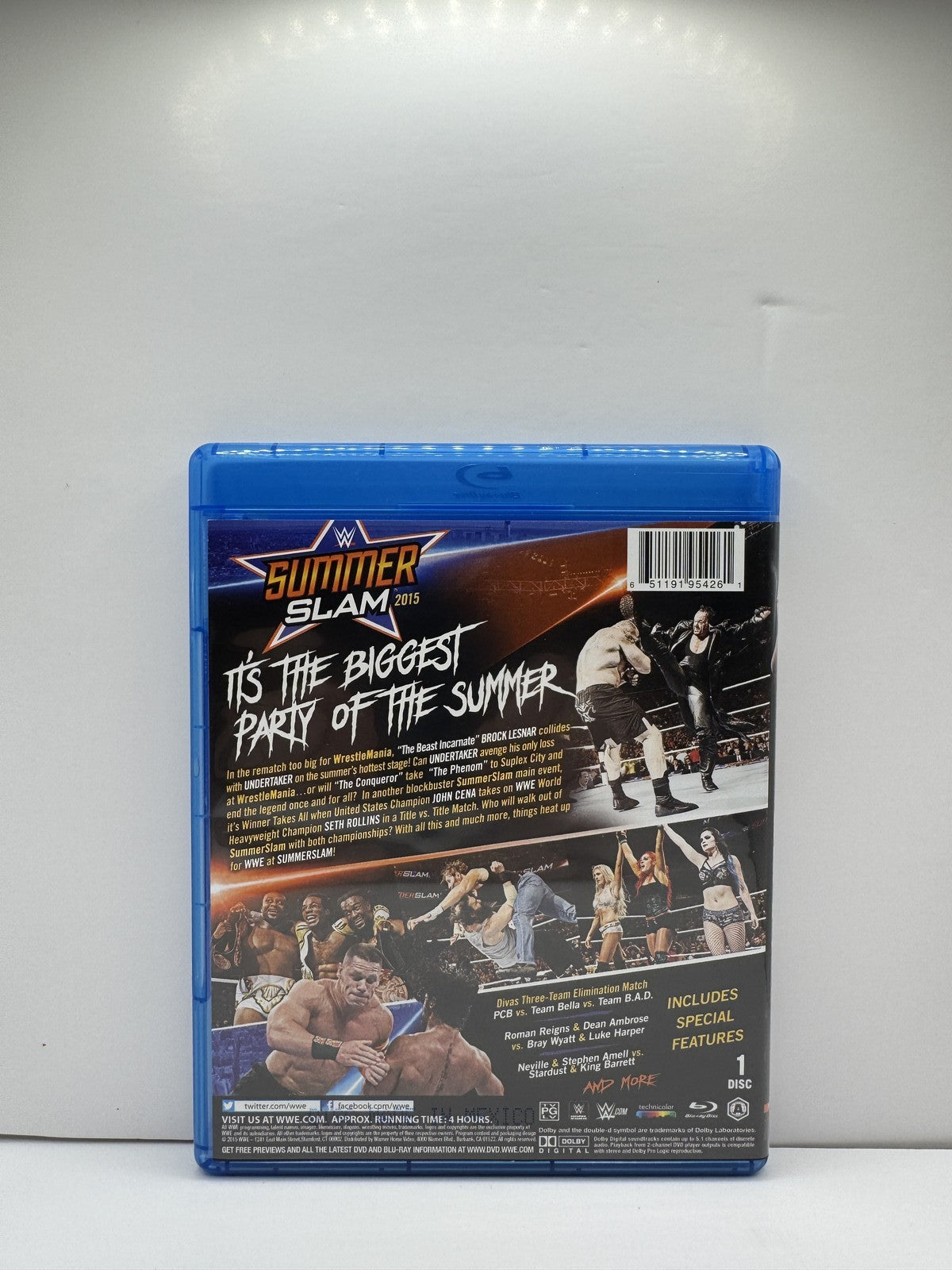 SummerSlam 2015 (Blu-ray) WWE Wrestling