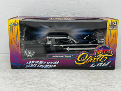 Jada Street Low 1960 Chevy Impala Coupe Lowrider Series 1:24 Diecast Color Black