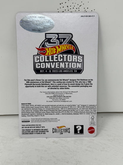 Hot Wheels Collectors Convention 1968 Custom Plymouth Barracuda 1:64 Diecast