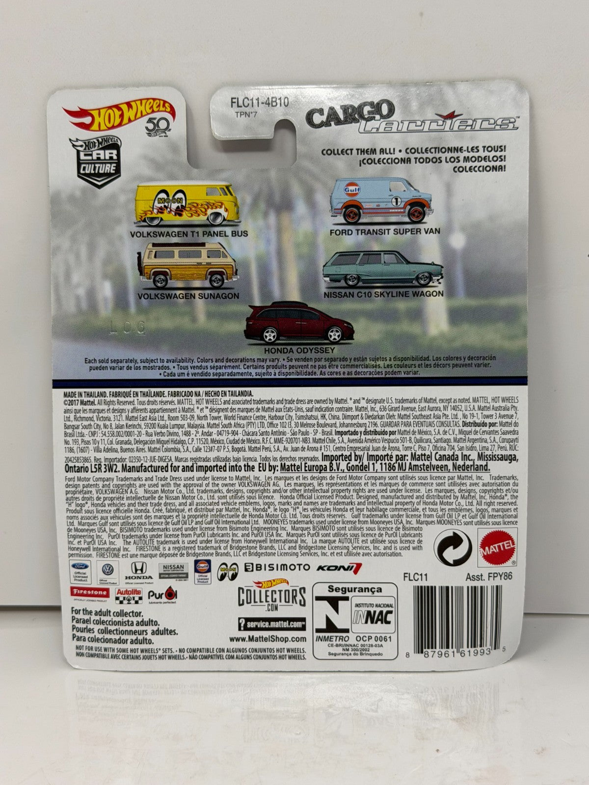 Hot Wheels Cargo Carriers Honda Odyssey 1:64 Diecast Real Riders
