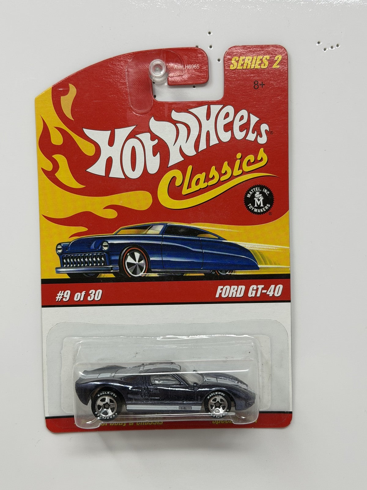 Hot Wheels Classics Series 2 Ford GT-40 1:64 Diecast Dark Blue