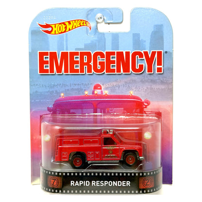Hot Wheels Retro Entertainment Emergency Rapid Responder 1:64 Diecast Red