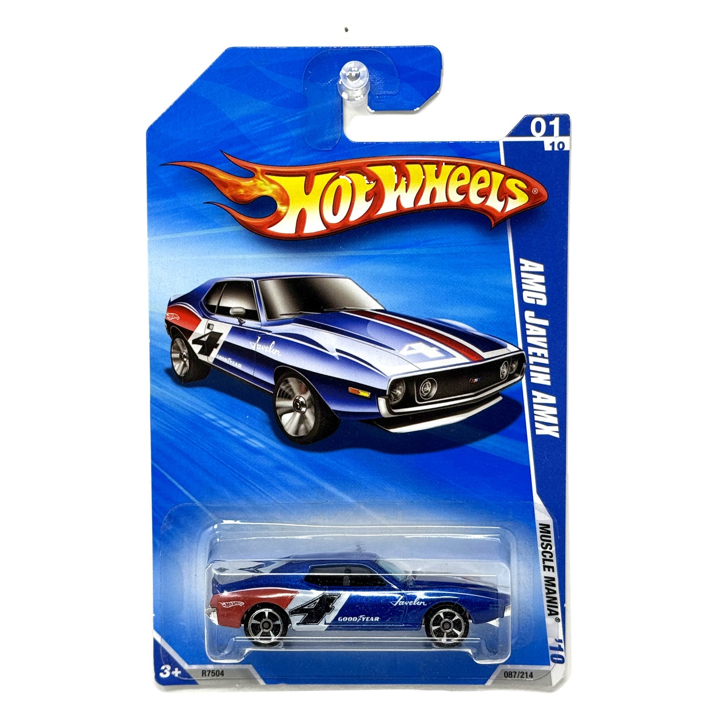 Hot Wheels Muscle Mania AMC Javelin AMX 1:64 Diecast Blue