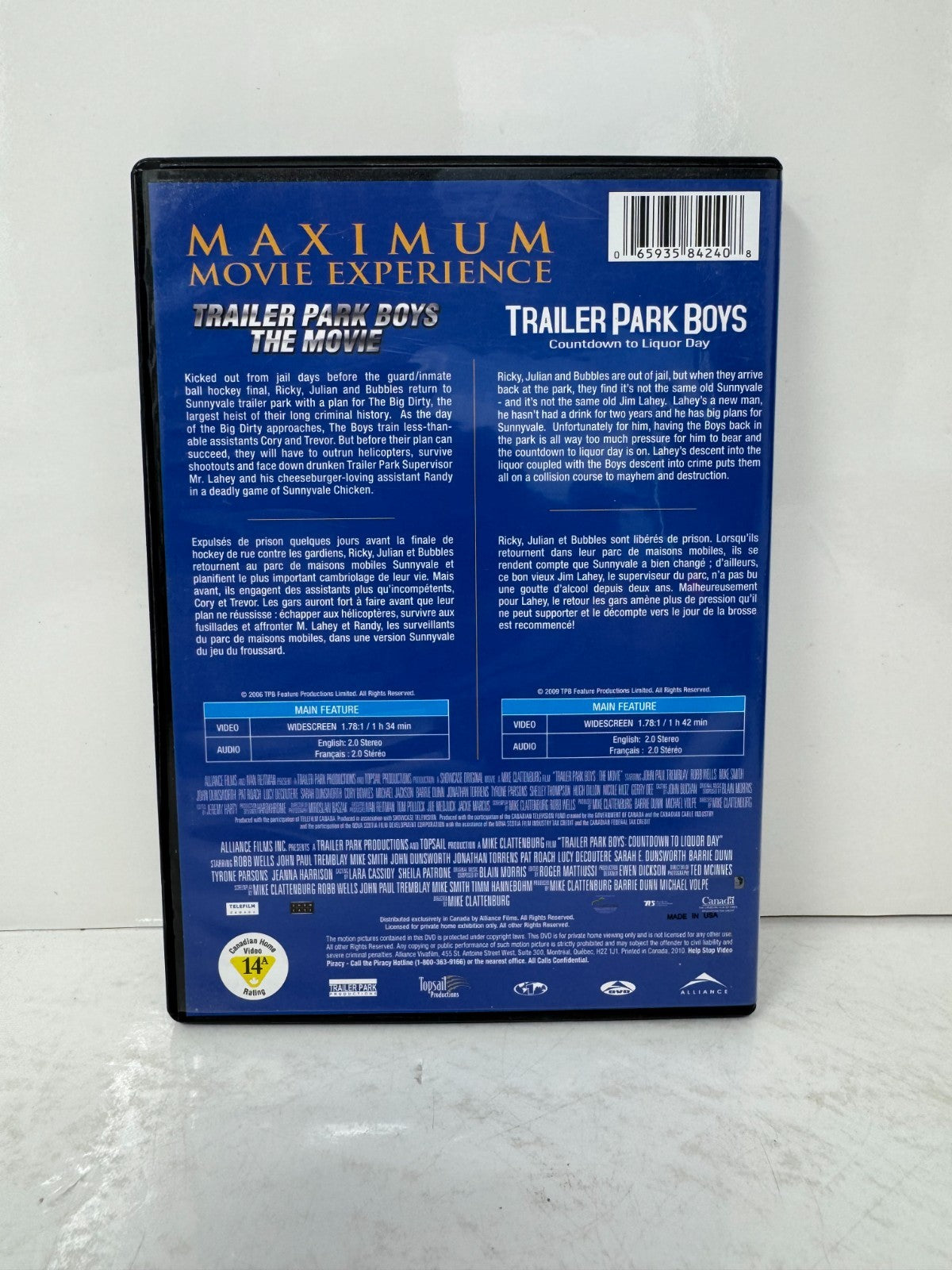 Trailer Park Boys: The Movie / Coutdown to Liquor Day (DVD) Comedy Good Shape!!!