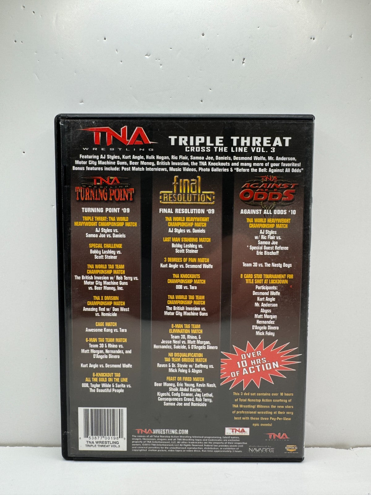 TNA Cross the Line Vol. 3 (DVD) TNA Wrestling V2