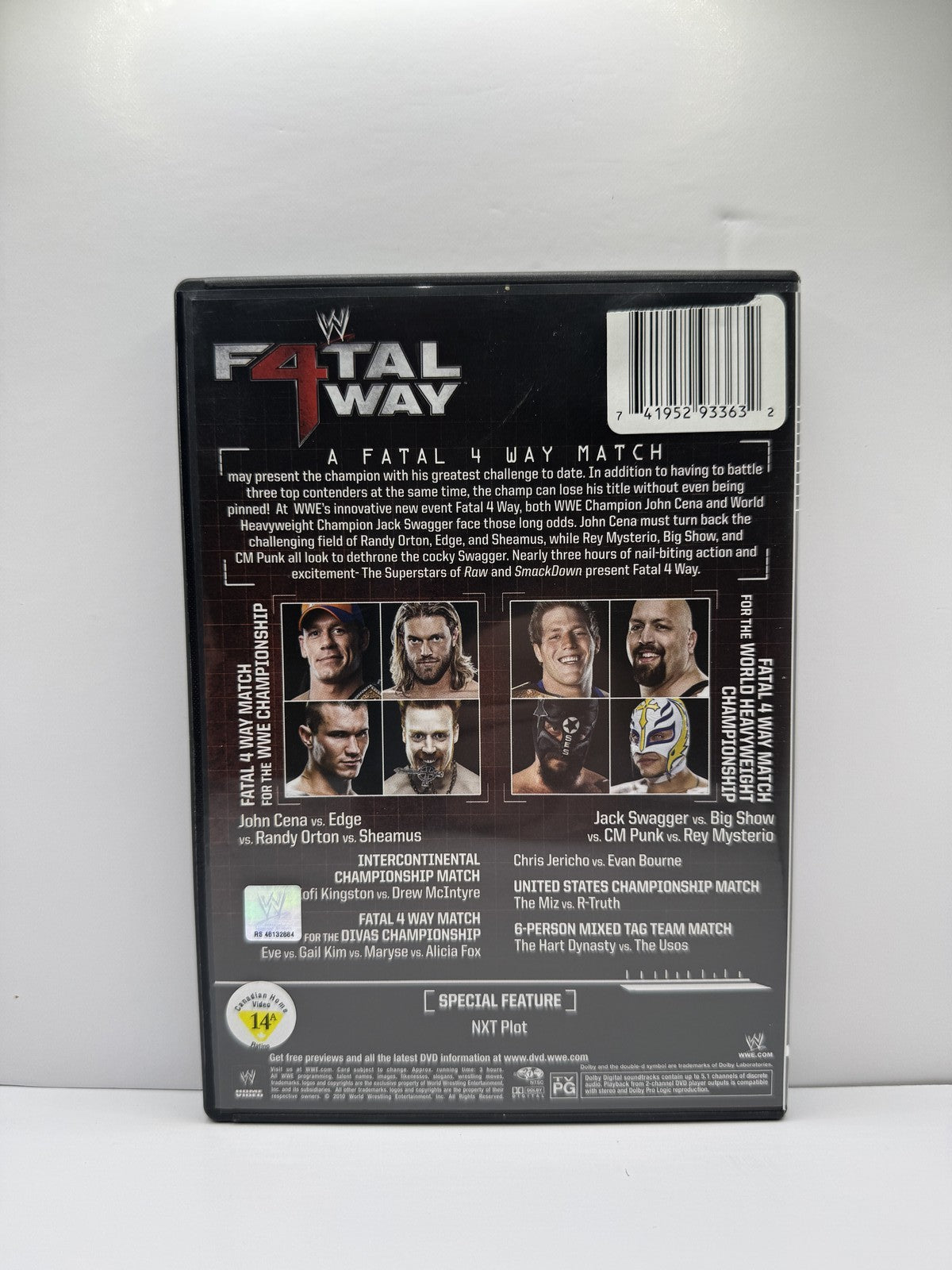WWE Fatal 4-Way 2010 (DVD) WWE Wrestling