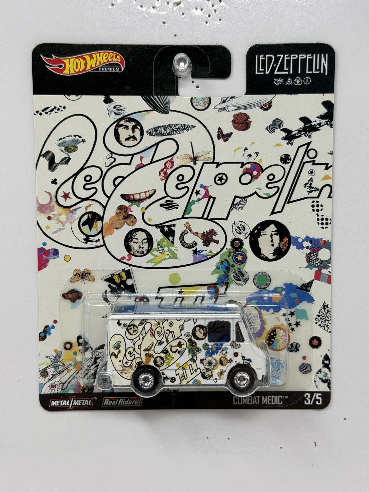 Hot Wheels Premium Led Zeppelin Combat Medic 1:64 Diecast Real Riders