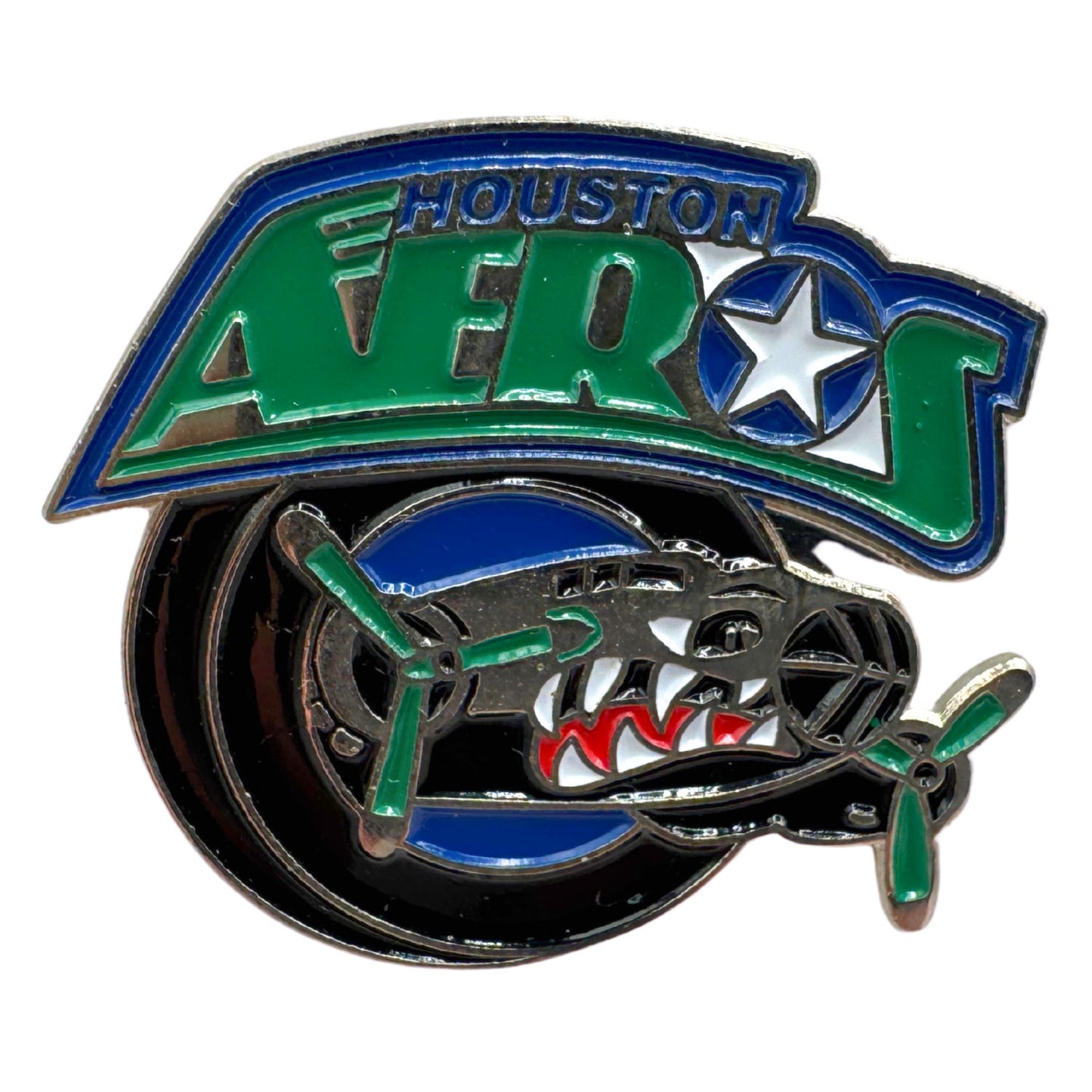 Houston Aeros AHL Hockey Team Logo Lapel Pin UDT1
