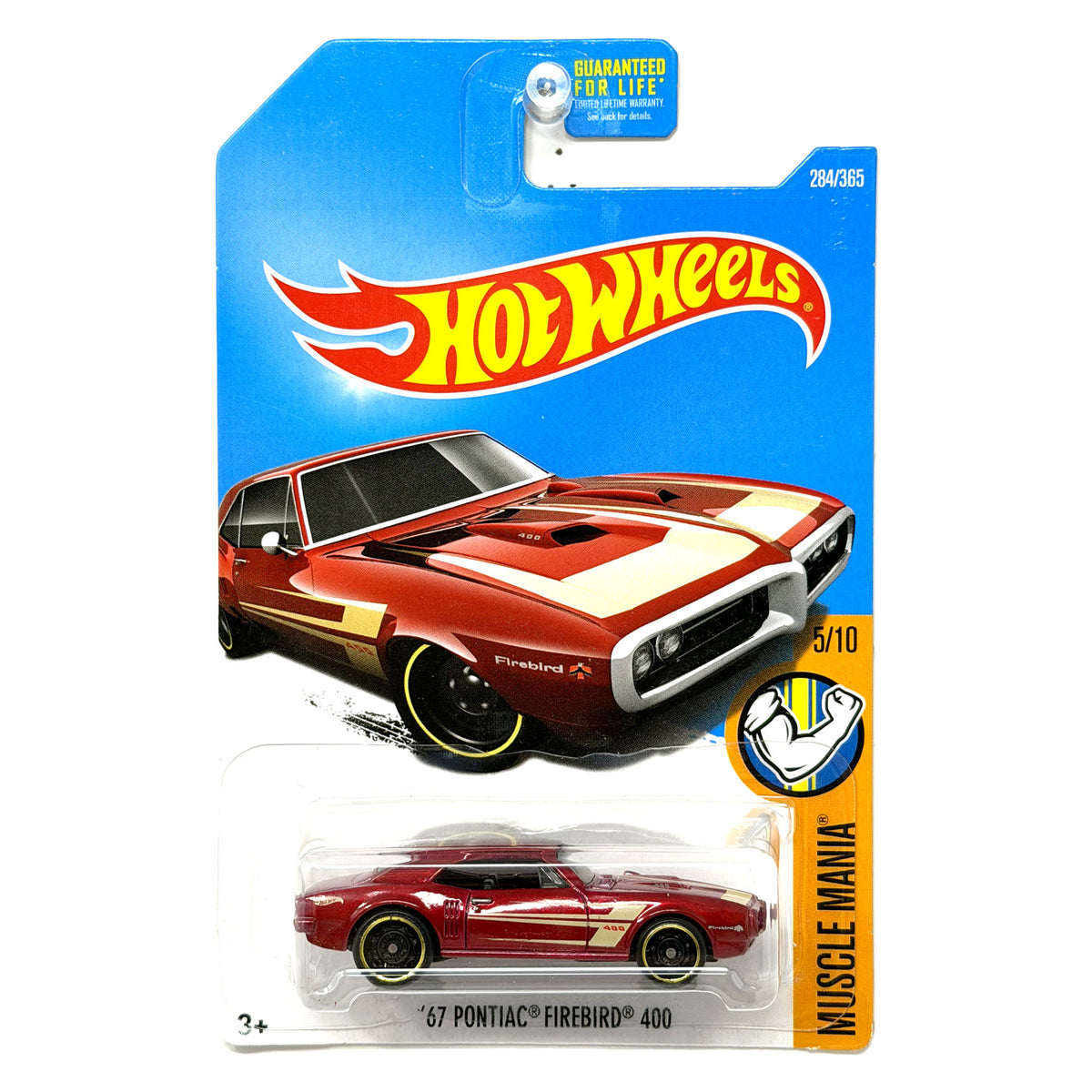 Hot Wheels Muscle Mania 1967 Pontiac Firebird 400 1:64 Diecast Red US Card