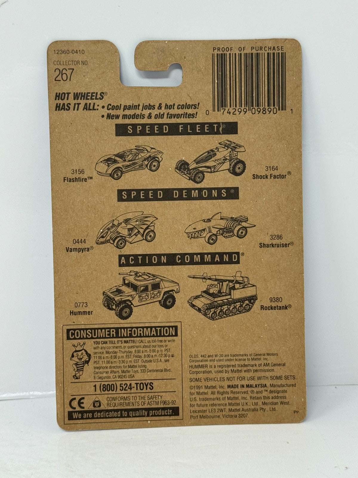 Hot Wheels Olds 442 W-30 1:64 Diecast 1991