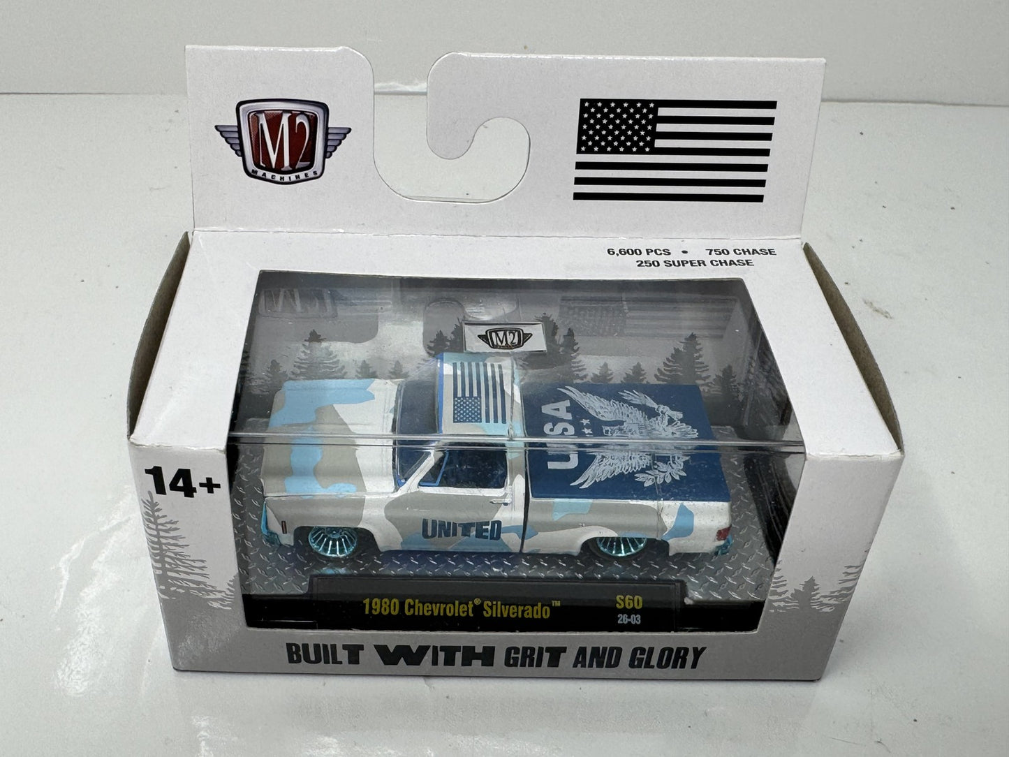 M2 Machines Built With Grit & Glory 1980 Chevrolet Silverado CHASE 1:64 Diecast