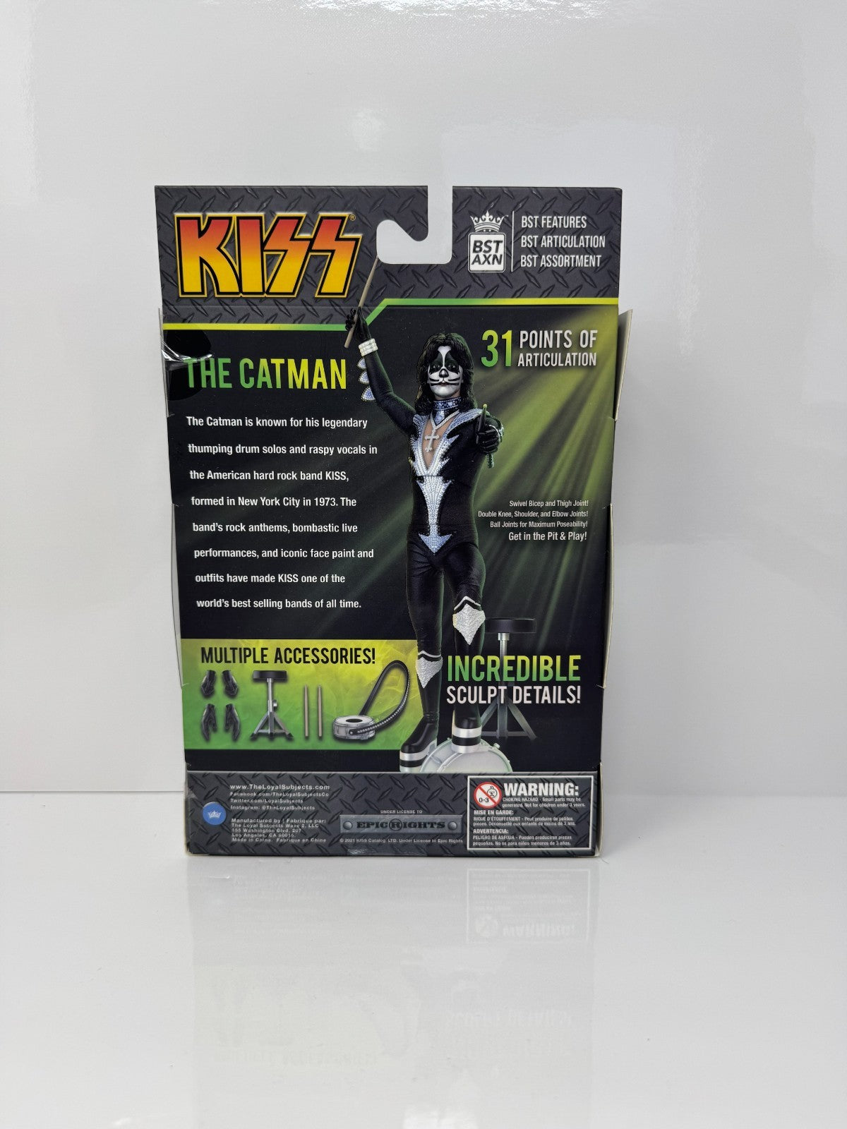 BST AXN KISS The Catman Destroyer Tour Peter Criss Action Figure