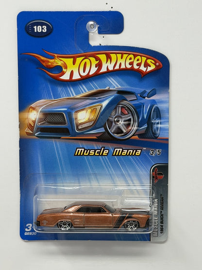 Hot Wheels Muscle Mania 1964 Buick Riviera 1:64 Diecast Copper V1