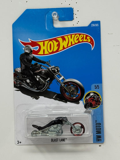 Hot Wheels HW Moto Blast Lane 1:64 Diecast ERROR MISSING WHEEL